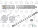 Wałek przekaźnika mocy z tuleją C-360 ORYGINAŁ URSUS