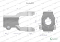 Widłak na wpust 10 śr.otw.30mm - 27X74.6 Seria 3R Waryński