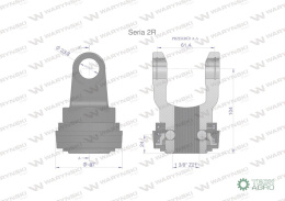 Widłak z pierścieniem 1 3/8 Z21 - 23.8X61.3 Seria 2R CE2020 Waryński