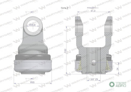 Widłak zewnętrzny wału z pierścieniem 23.8X61.3 Seria 2 Waryński