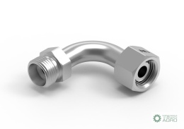 Kolanko hydrauliczne metryczne łukowe AB M12x1.5 06L (XEVW) Waryński ( sprzedawane po 2 )