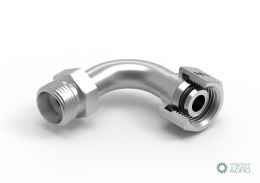 Kolanko hydrauliczne metryczne łukowe AB M12x1.5 06L (XEVW) Waryński ( sprzedawane po 2 )