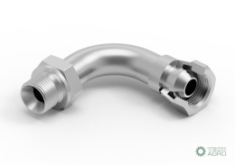 Kolanko hydrauliczne metryczne łukowe AB M20x1.5 (60 stopni) (XEVW) Waryński ( sprzedawane po 10 )