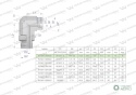 Kolanko hydrauliczne nastawne BB M12x1.5 06L x 1/8" BSP z regulacją Waryński