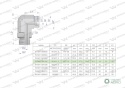 Kolanko hydrauliczne nastawne BB M18x1.5 12L x 3/8"BSP z regulacją Waryński ( sprzedawane po 2 )