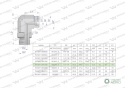 Kolanko hydrauliczne nastawne BB M22x1.5 15L x 1/2"BSP z regulacją Waryński ( sprzedawane po 2 )