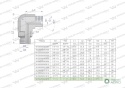 Kolanko hydrauliczne nastawne calowe BB 1" x 1" BSP z regulacją Waryński