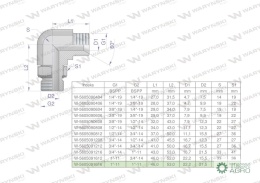 Kolanko hydrauliczne nastawne calowe BB 1