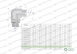 Kolanko hydrauliczne nastawne calowe BB 1