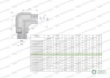 Kolanko hydrauliczne nastawne calowe BB 1/2" x 1/2" BSP z regulacją Waryński