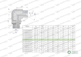 Kolanko hydrauliczne nastawne calowe BB 1/2