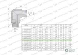 Kolanko hydrauliczne nastawne calowe BB 1/2