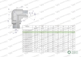 Kolanko hydrauliczne nastawne calowe BB 1/4
