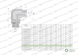 Kolanko hydrauliczne nastawne calowe BB 3/4