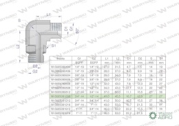 Kolanko hydrauliczne nastawne calowe BB 3/4