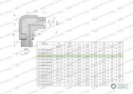 Kolanko hydrauliczne nastawne calowe BB 3/8