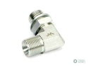 Kolanko hydrauliczne nastawne calowe BB 3/8" x 3/8" BSP z regulacją Waryński