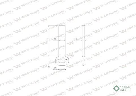 Łańcuch 23-l. 25x118x10 wsuwany klasa 5 Rozrzutnik Tytan Waryński Łańcuch 23-l. 25x118x10 wsuwany klasa 5 Rozrzutnik Tytan Waryński
