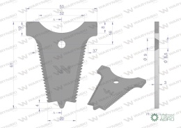 Nożyk Stalka bagnetu zastosowanie Fortschritt E-512 E-514 WARYŃSKI (sprzedawane po 50)