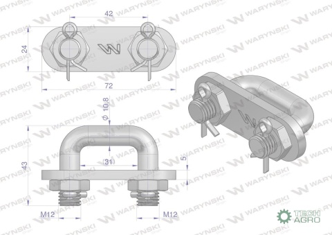 Ogniwo łańcucha podłogowego 11x31 kpl. utwardzone zastosowanie Rozrzutnik Waryński (sprzedawane po 2) Ogniwo łańcucha podłogowego 11x31 kpl. utwardzone zastosowanie Rozrzutnik Waryński (sprzedawane po 2)