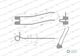 Palec zgrabiarka zastosowanie Kuhn WARYŃSKI W-57644010