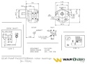 Pompa hydrauliczna N-732A PA2207G2B44A JCB 3C/4C/3D11/3CSP6, JCB 3CX, JCB 1400 Waryński