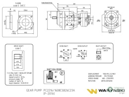 Pompa hydrauliczna PC2216/1608C5B26C23A (P-201A) Waryński