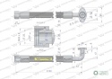 Przewód hydrauliczny 250 bar DN16-2SN kątowa 90 kryza (5050900130/ 5050900050) długi do Bizon 25.0MPa Waryński