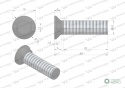 Śruba kpl. płużna dwunoskowa M10x30 mm kl.10.9 zastosowanie Gruber Waryński ( sprzedawane po 25 )