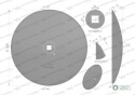 Talerz gładki fi 510 otwór 30x30 stal borowa WARYŃSKI R 1279621010 1240040020