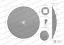 Talerz gładki fi 510 otwór 30x30 stalborowa Waryński 1279621010 1240040020