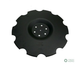 Talerz uzębiony Z-10 fi 560 mocowanie 6/120 grubość 4 mm przetłoczony stal borowa WARYŃSKI R