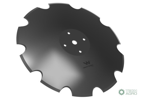 Talerz uzębiony Z-10 fi 560 mocowanie4/115 grubość 4.5 mm zastosowanie Mandam Waryński