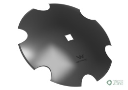 Talerz uzębiony Z-6 fi 460 otwór 30x30 stal borowa WARYŃSKI R 1202030150