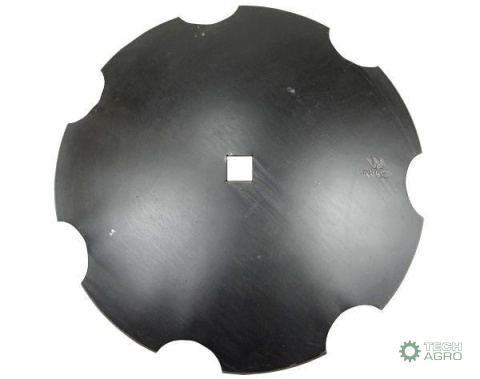 Talerz uzębiony Z-7 fi 510 otwór 30x30 stal borowa Waryński 1242050040 1279201020