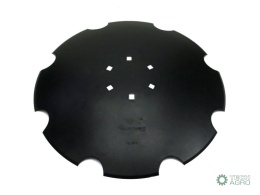Talerz uzębiony Z-8 fi 510 mocowanie 6/120 grubość 4mm stal borowa WARYŃSKI R