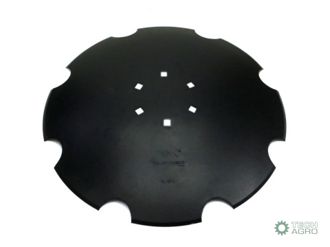 Talerz uzębiony Z-8 fi 510 mocowanie 6/120 grubość 4mm stal borowa WARYŃSKI R Talerz uzębiony Z-8 fi 510 mocowanie 6/120 grubość 4mm stal borowa WARYŃSKI R