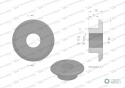 Tulejka wewnętrzna noża rozdrabniacza 18mm do noża 4mm zastosowanie Claas Waryński (sprzedawane po 25)