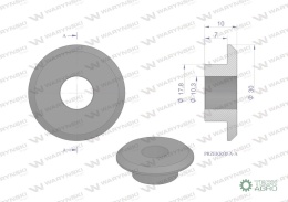 Tulejka wewnętrzna noża rozdrabniacza 18mm do noża 4mm zastosowanie Claas Waryński (sprzedawane po 25)
