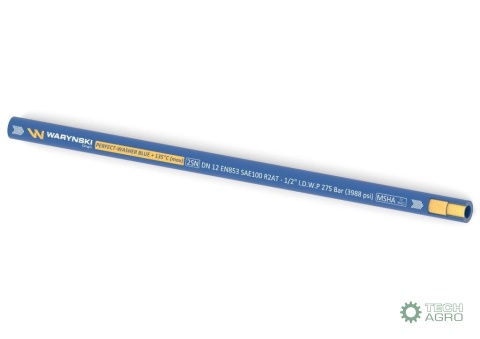 Wąż hydrauliczny do urządzeń myjących PERFECT-WASHER BLUE 135 stopni 2SN DN12 2-oplotowy 275 Bar Waryński (sprzedawany po 50m) Wąż hydrauliczny do urządzeń myjących PERFECT-WASHER BLUE 135 stopni 2SN DN12 2-oplotowy 275 Bar Waryński (sprzedawany po 50m)