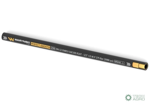 Wąż hydrauliczny do zakuwania PERFECT-SMOOTH 2SN DN12 2-oplotowy 275 Bar Waryński (sprzedawany po 100m) Wąż hydrauliczny do zakuwania PERFECT-SMOOTH 2SN DN12 2-oplotowy 275 Bar Waryński (sprzedawany po 100m)
