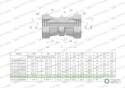 Złączka hydrauliczna calowa AA 1" BSP Waryński