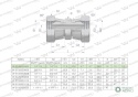 Złączka hydrauliczna calowa AA 1/4" BSP Waryński ( sprzedawane po 2 )