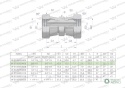 Złączka hydrauliczna calowa AA 3/8" BSP Waryński ( sprzedawane po 2 )