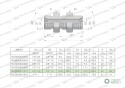 Złączka hydrauliczna calowa grodziowa BB 3/4" BSP z przeciwnakrętką (XSV) Waryński