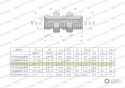 Złączka hydrauliczna calowa grodziowa BB 3/8" BSP z przeciwnakrętką (XSV) Waryński ( sprzedawane po 2 )