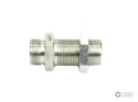 Złączka hydrauliczna metryczna grodziowa BB M12x1.5 06L z przeciwnakrętką (XSV) Waryński ( sprzedawane po 2 )