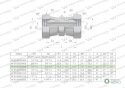Złączka hydrauliczna redukcyjna calowa AA 3/8" x 1/2" BSP Waryński ( sprzedawane po 2 )