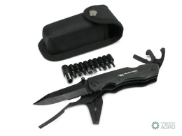 Multitool Czarny 11 narzędzi plus 9 bitów Waryński