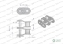 Półogniwo łańcucha 10B-2 (R2 5/8) Waryński ( sprzedawane po 10 )